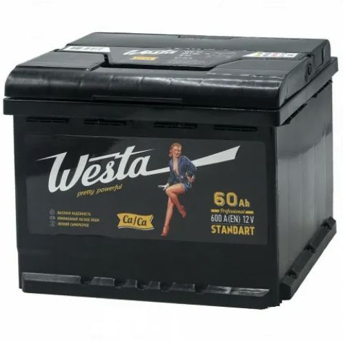 Аккумулятор westa. Аккумулятор Westa pretty powerful 60 Ач 600 а. Аккумулятор Westa 60ah/12v. АКБ Westa Black 60. Аккумуляторная батарея 6ст-60 Westa Black п.п..